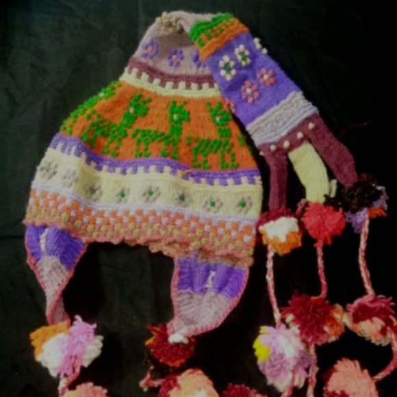Peruvian artisanal chullo - beanie - beanie for women - warm winter - wool knit